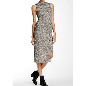 Free People Knit Asymmetrical Midi Dress - Size L